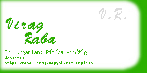 virag raba business card